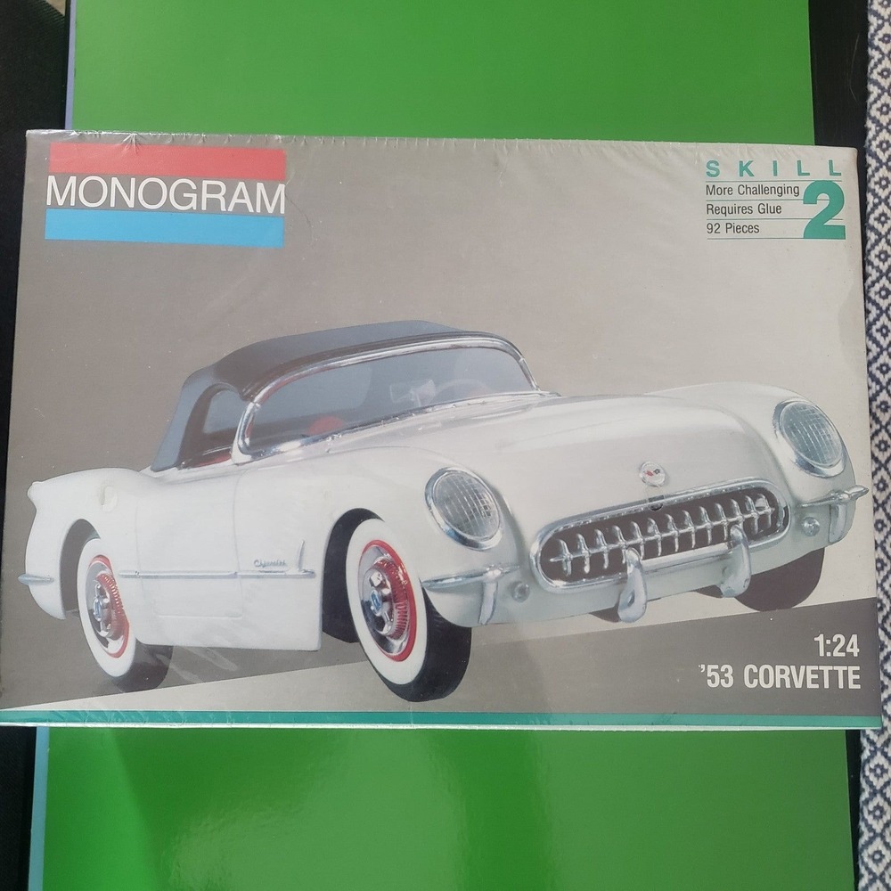 Sealed 1/24 Scale Monogram 1953 Corvette Model Kit From Toys "R" Us
